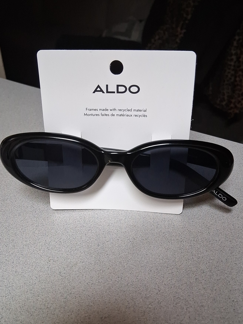 BNWT ALDO AMELIIAA Black Oval Women's Sunglasses